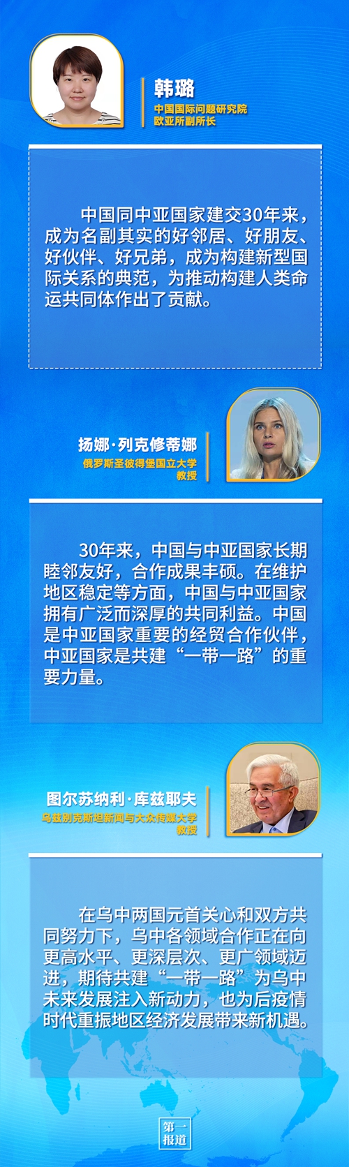 第一報(bào)道 | 建交三十年，習(xí)主席這樣評(píng)價(jià)與中亞五國(guó)關(guān)系