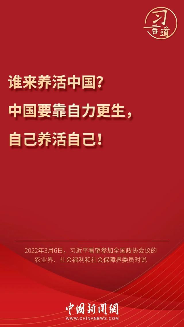 習(xí)言道丨習(xí)近平為何再答“誰(shuí)來(lái)養(yǎng)活中國(guó)”？