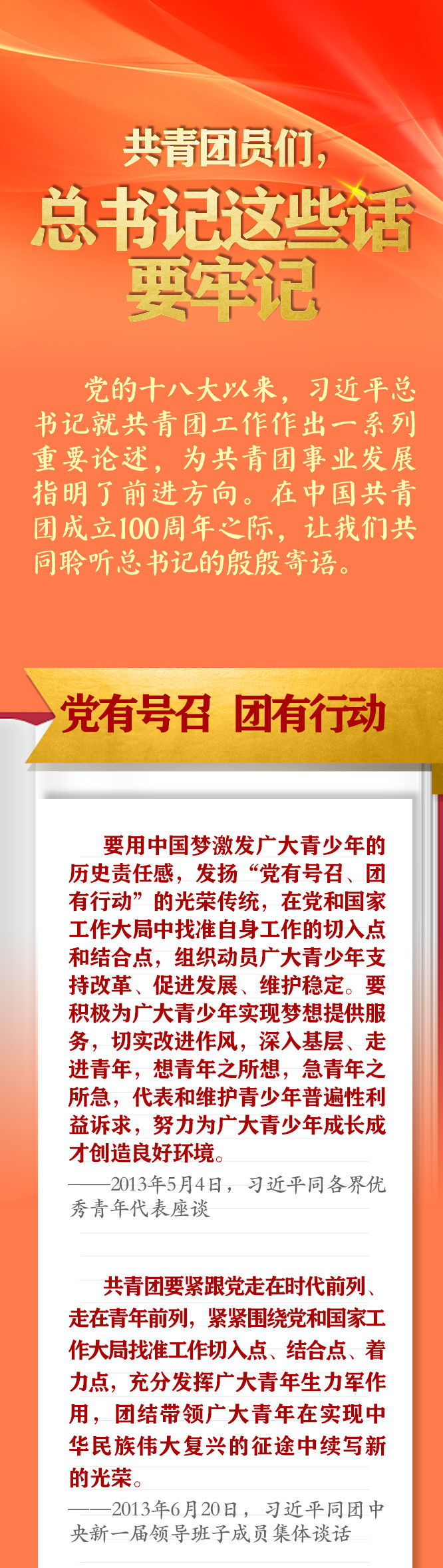 手繪長卷 | 共青團(tuán)員們，總書記這些話要牢記