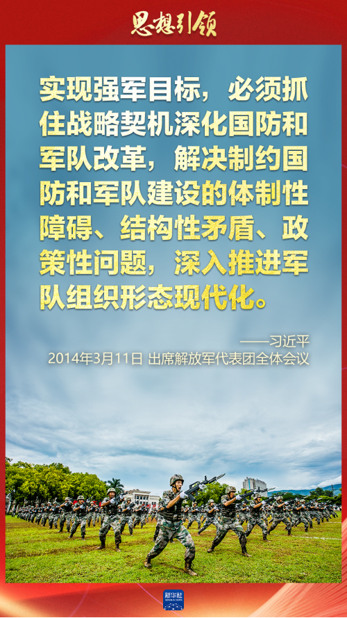 思想引領｜兩會上，習主席這樣談強軍之路