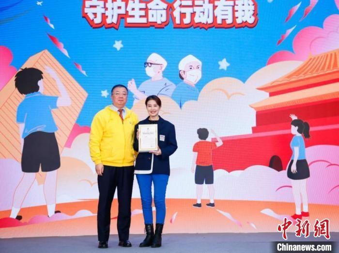 演員周海媚受邀參與公益活動(dòng)?！」鶆P敏 攝
