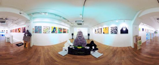 “大衛(wèi)猿”主題展覽現(xiàn)場。（主辦方供圖）