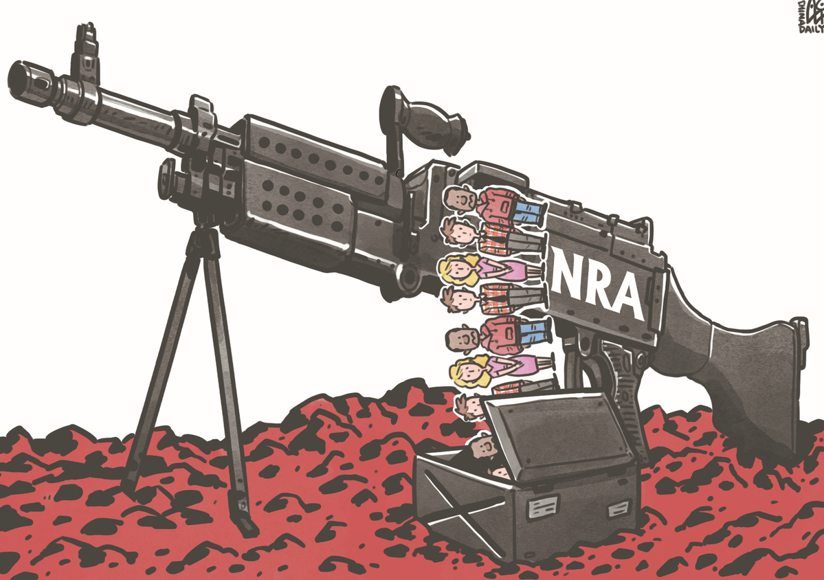 NRA成為推行槍支管控背后最大的阻力。（來源：中國日報 作者：蔡艨）