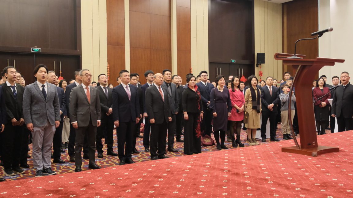 駐白俄羅斯使館2024年新春招待會現(xiàn)場。 駐白俄羅斯使館供圖