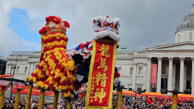 倫敦新春慶典現(xiàn)場(chǎng)。人民網(wǎng) 郭錦標(biāo)、楊浩鵬攝