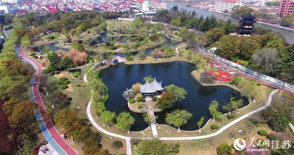 如東縣人民公園。如東縣委宣傳部供圖