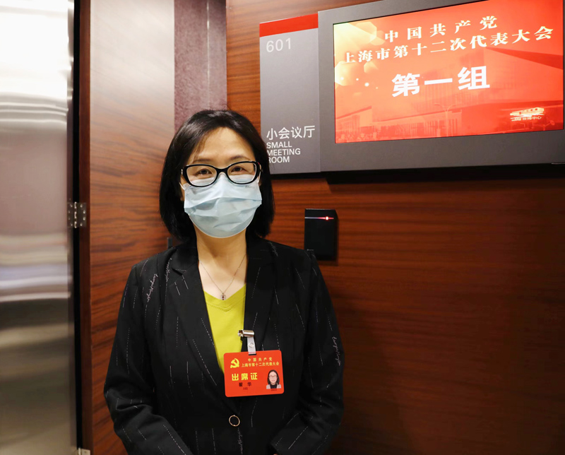 黨代表翟華。人民網(wǎng) 王文娟攝