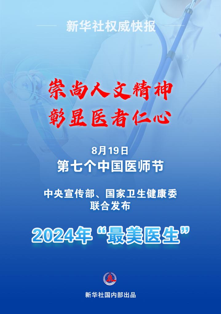 新華鮮報|致敬“白衣戰(zhàn)士”！2024年“最美醫(yī)生”發(fā)布