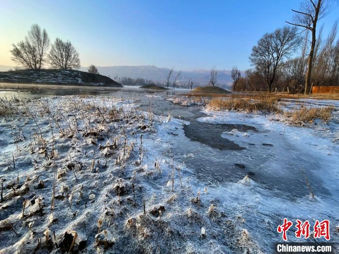 圖為青海省化隆縣黃河濕地景色。　李玉峰 攝