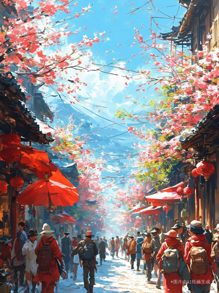 【巳巳如意萬象新】漫評(píng)丨紅紅火火中國(guó)年，照見新年新圖景