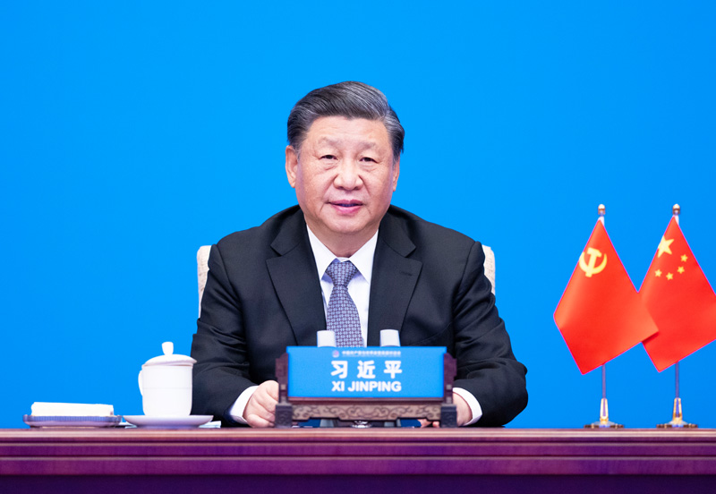 2023年3月15日，習(xí)近平主席在北京出席中國(guó)共產(chǎn)黨與世界政黨高層對(duì)話會(huì)，并發(fā)表題為《攜手同行現(xiàn)代化之路》的主旨講話。