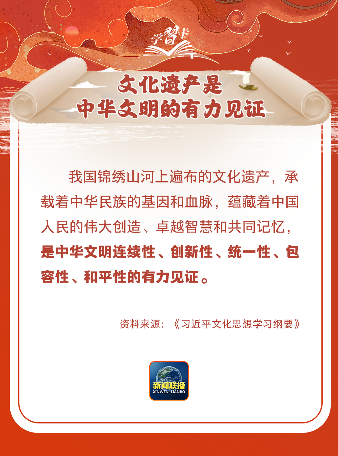 學(xué)習(xí)卡丨守護(hù)好中華民族的文化瑰寶！