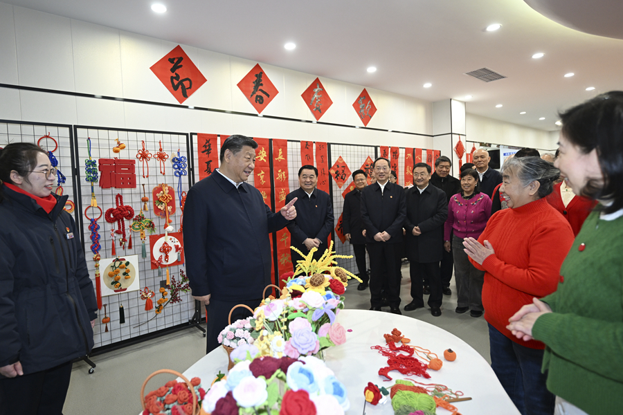 2025年1月23日，習(xí)近平總書記在沈陽大東區(qū)長安街道長安小區(qū)社區(qū)黨群服務(wù)中心考察。