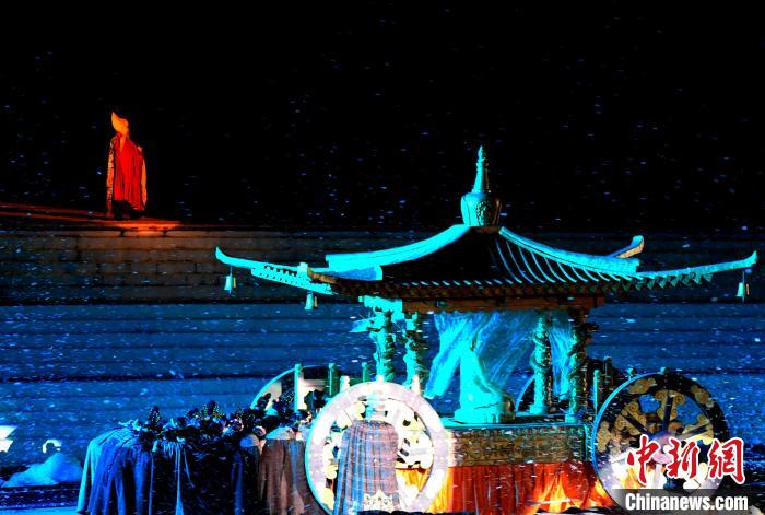 3月17日，西藏拉薩，《文成公主》大型史詩(shī)劇演出現(xiàn)場(chǎng)?！±盍?攝