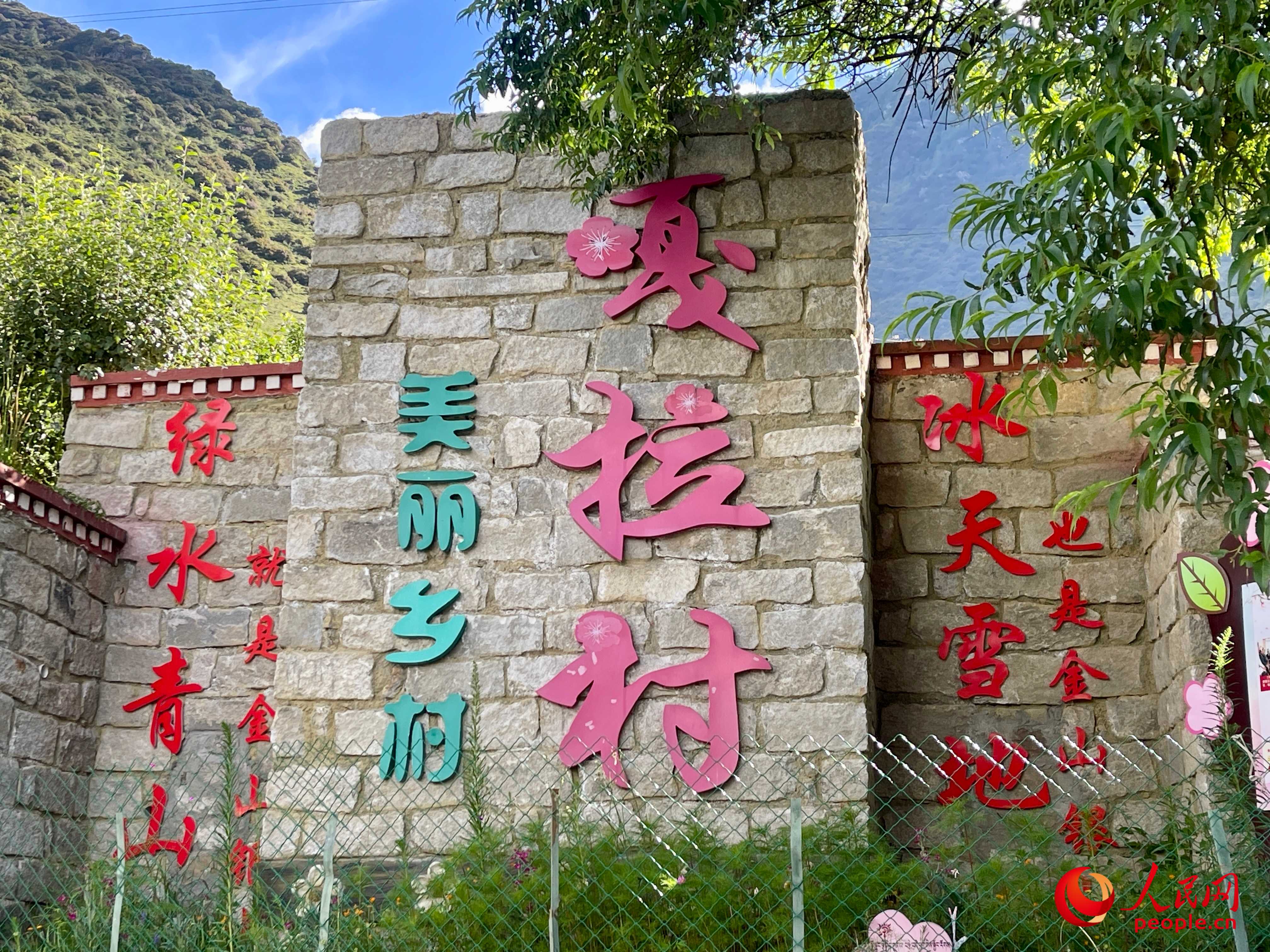 林芝鎮(zhèn)嘎拉村。人民網(wǎng) 周靜圓攝